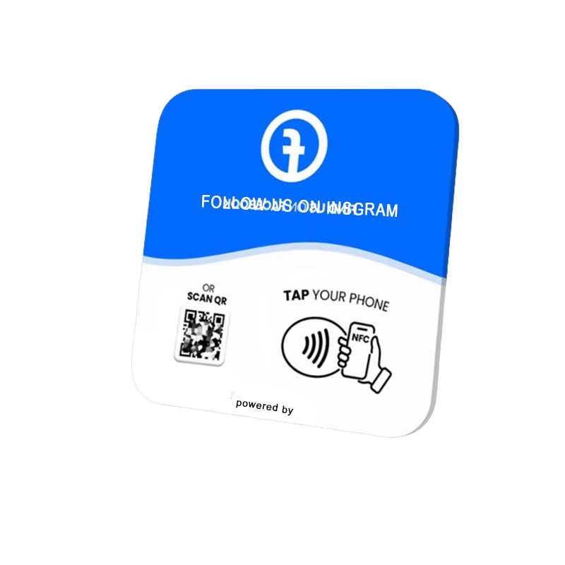 Facebook Card Plate PVC NFC + QR