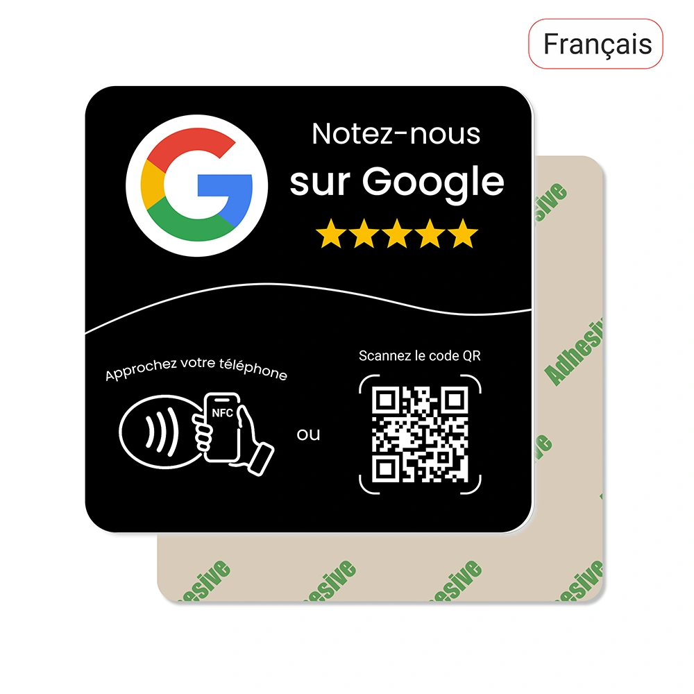Google Review NFC Plate | PVC