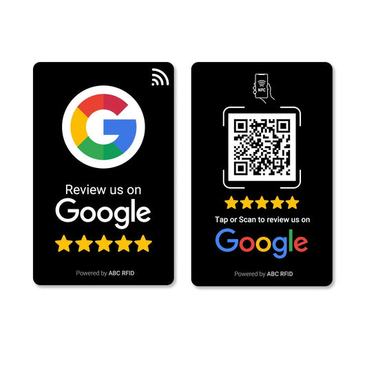 Google Review Card (NFC Tap + QR Code)