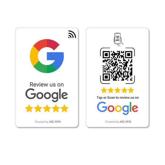 Google Review Card (NFC Tap + QR Code)