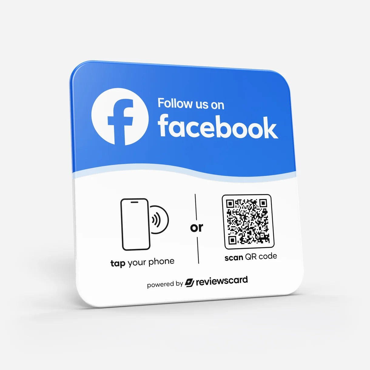 Facebook Card Plate PVC NFC + QR